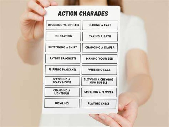 What are some words for charades?