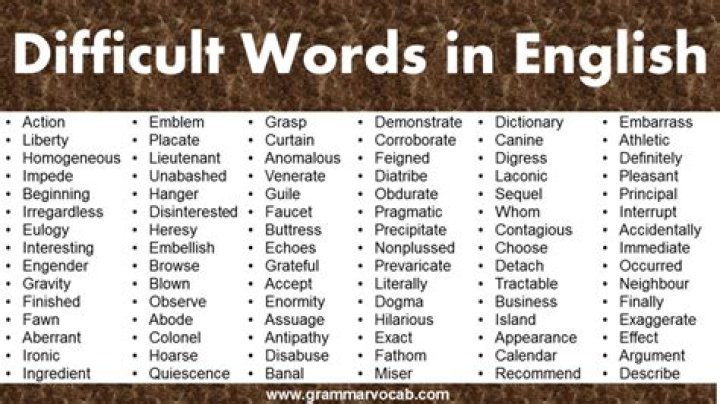 What are some words that are hard to say?