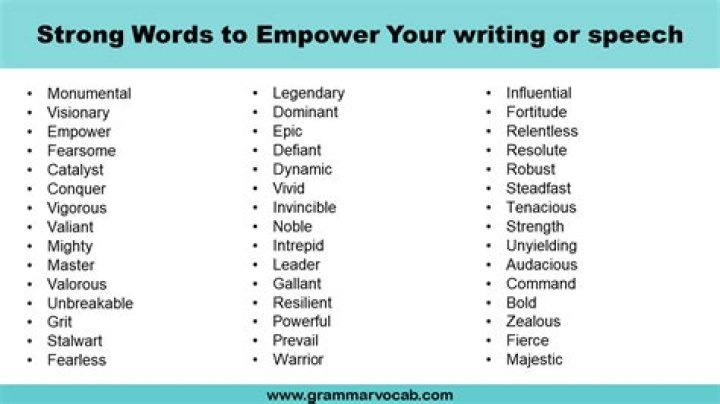 What are the 12 powerful words?