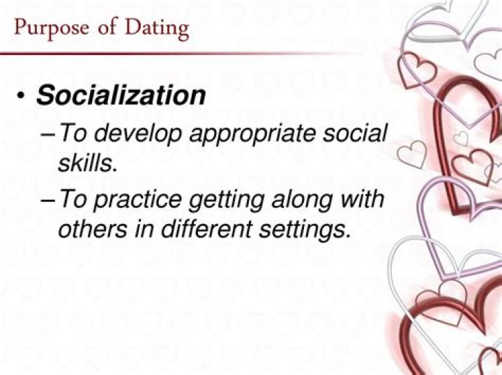 What are the 3 purposes of dating?