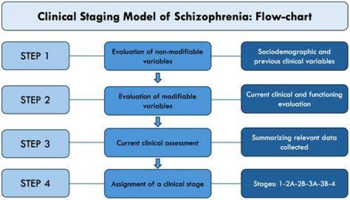What are the 4 phases of schizophrenia?