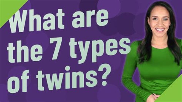 What are the 7 types of twins?