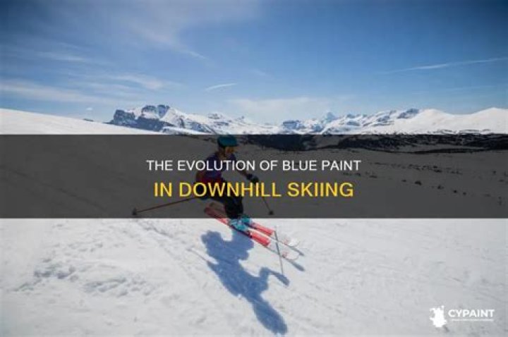 What are the blue lines in downhill skiing?