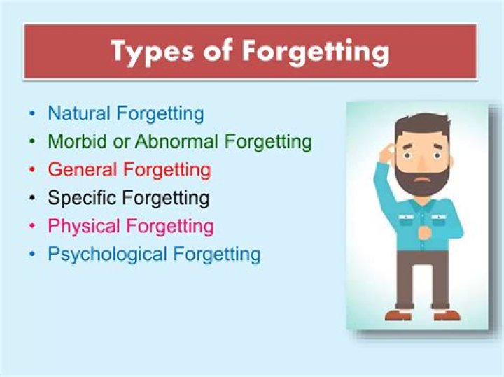 What are the causes of forgetting?
