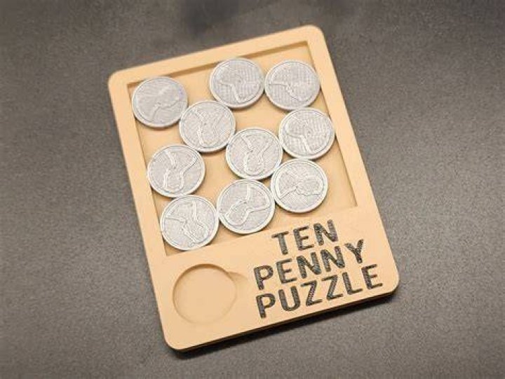 What are the dimensions of the Ten Penny puzzle?