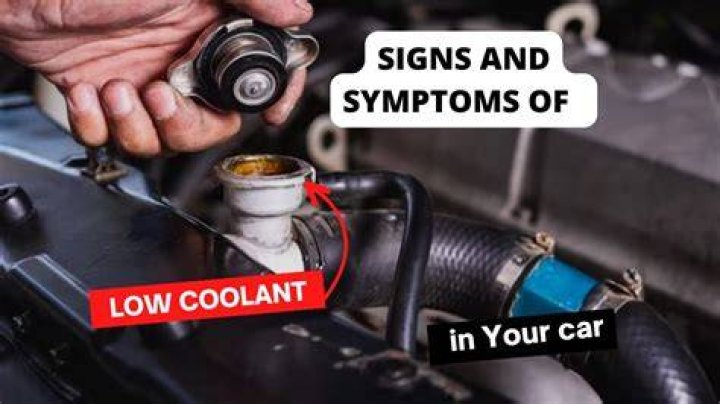 What are the signs of low coolant?