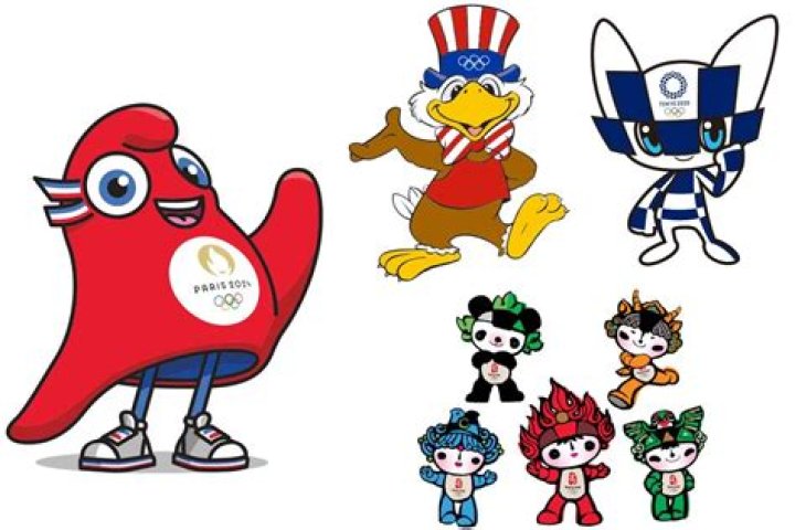 What are the three mascots of the Olympic Games?
