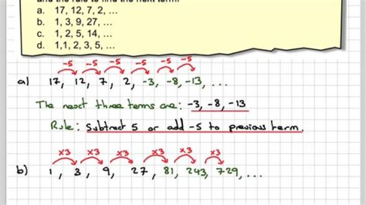 What are the three terms of the sequence?