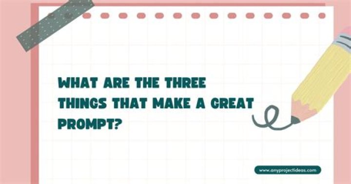 What are the three things?