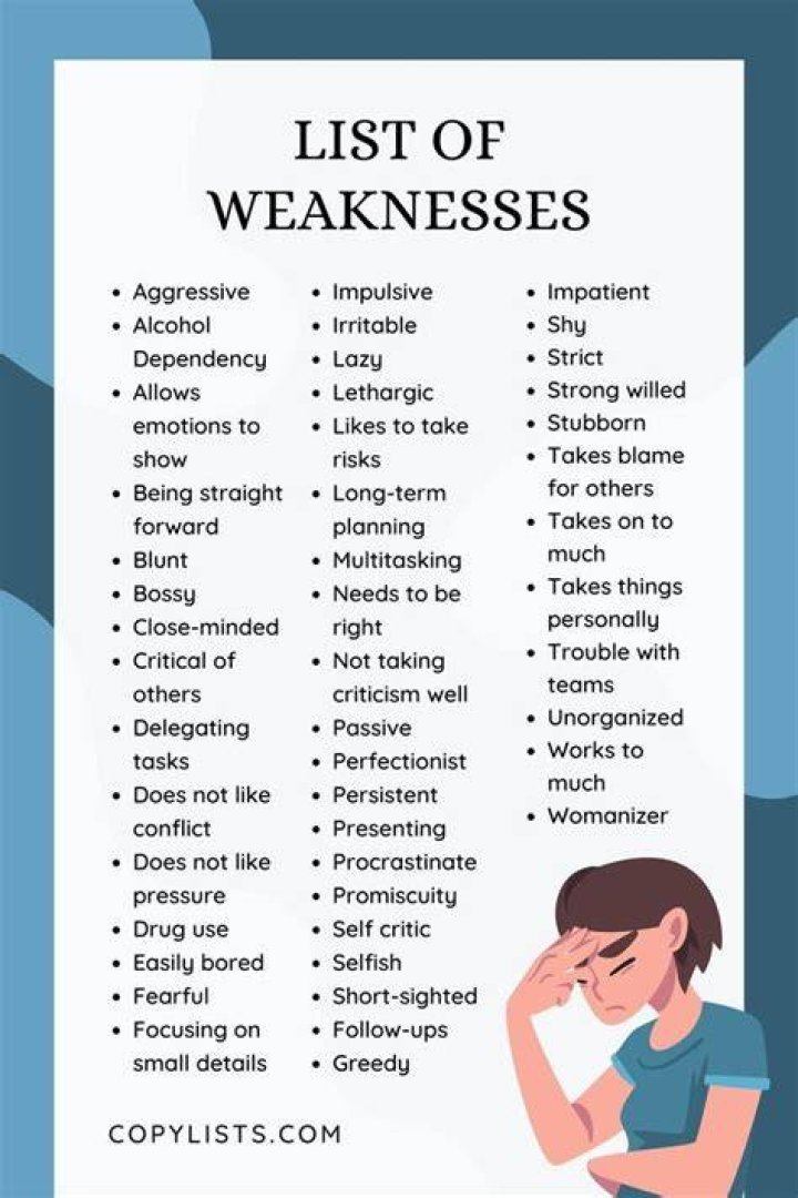 What are the weaknesses of a psychopath?