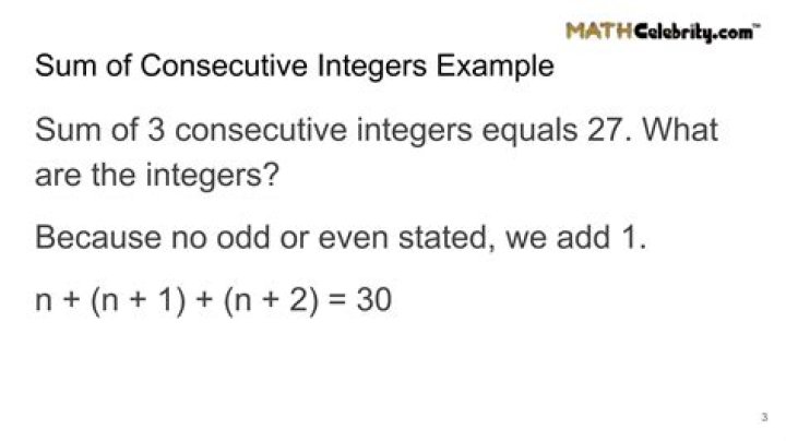 What are three consecutive integers with a sum of 24?