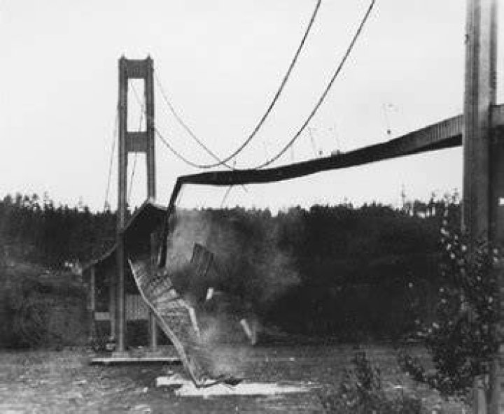 What bridge collapsed due to resonance?