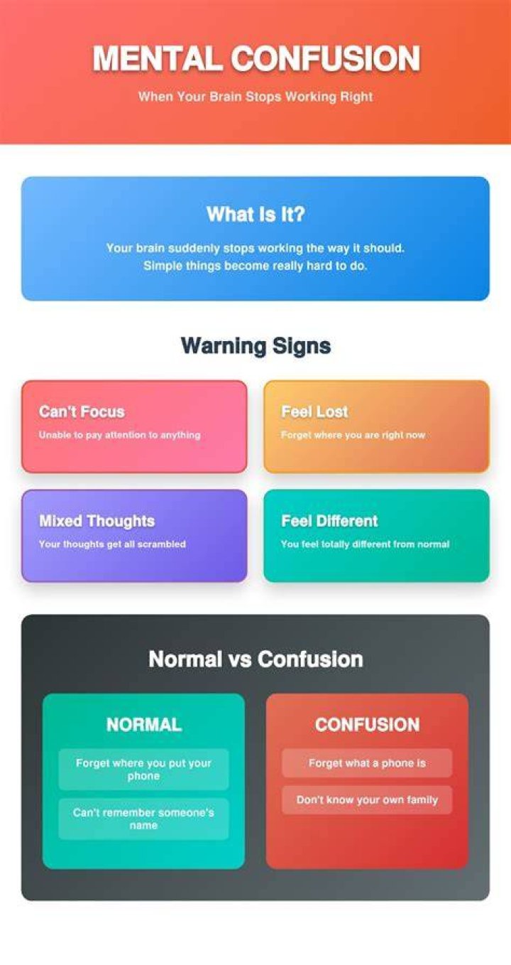What can cause rapid confusion?