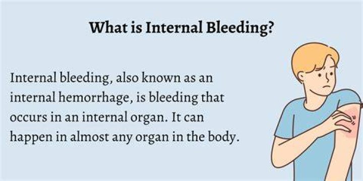 What causes internal bleeding in elderly?