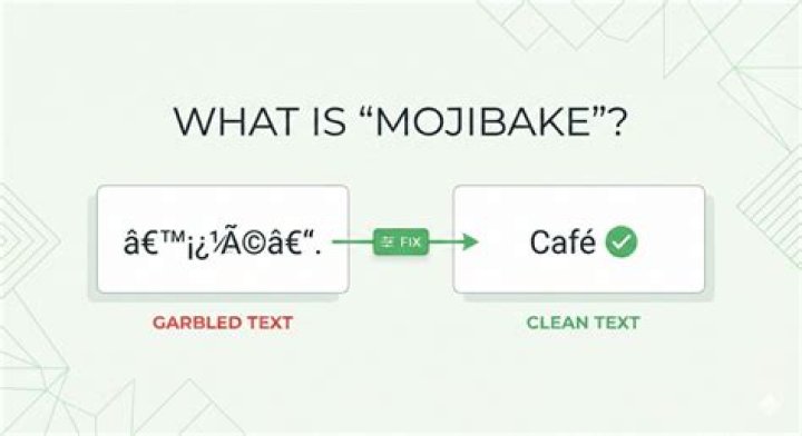 What causes Mojibake?