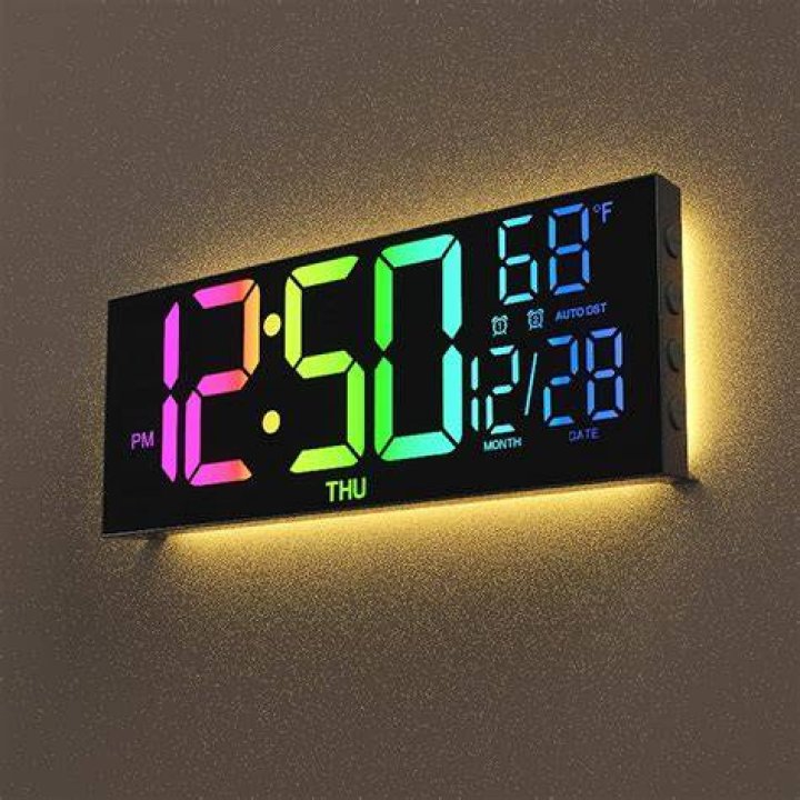 What color is best for digital clock?