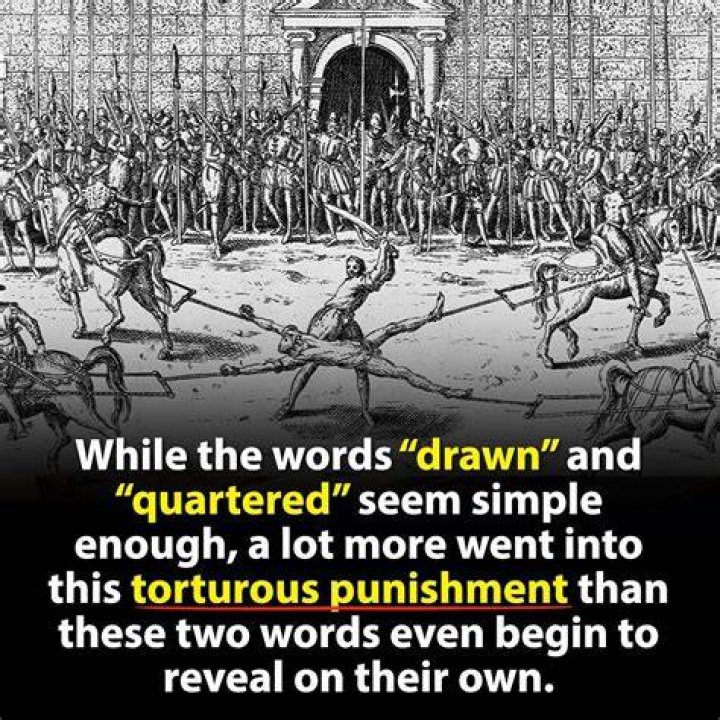 What did it mean to be drawn and quartered?