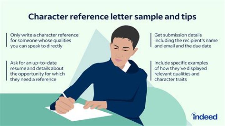 What do I write in a character reference?