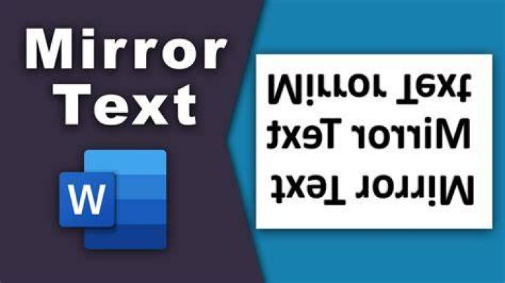 What do you call a mirrored number?