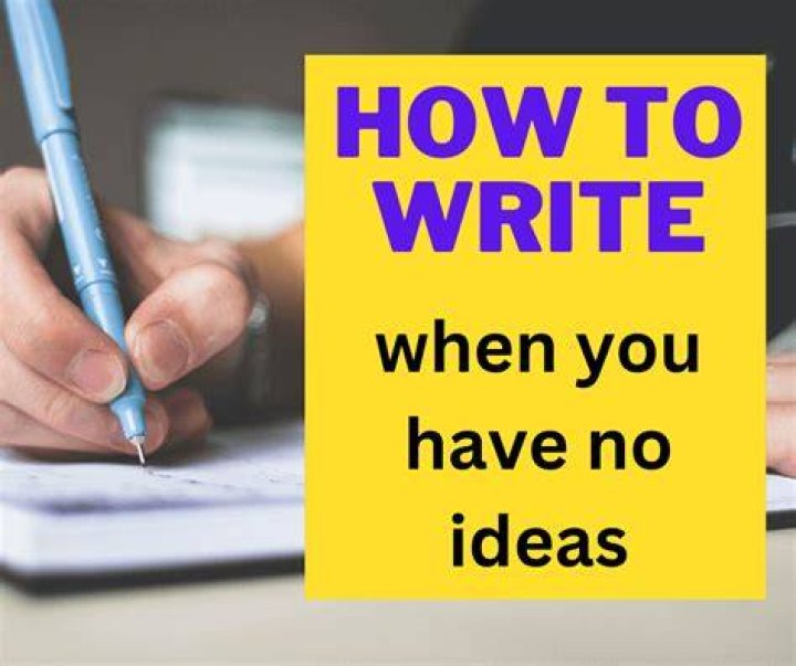 What do you do when you have no ideas?