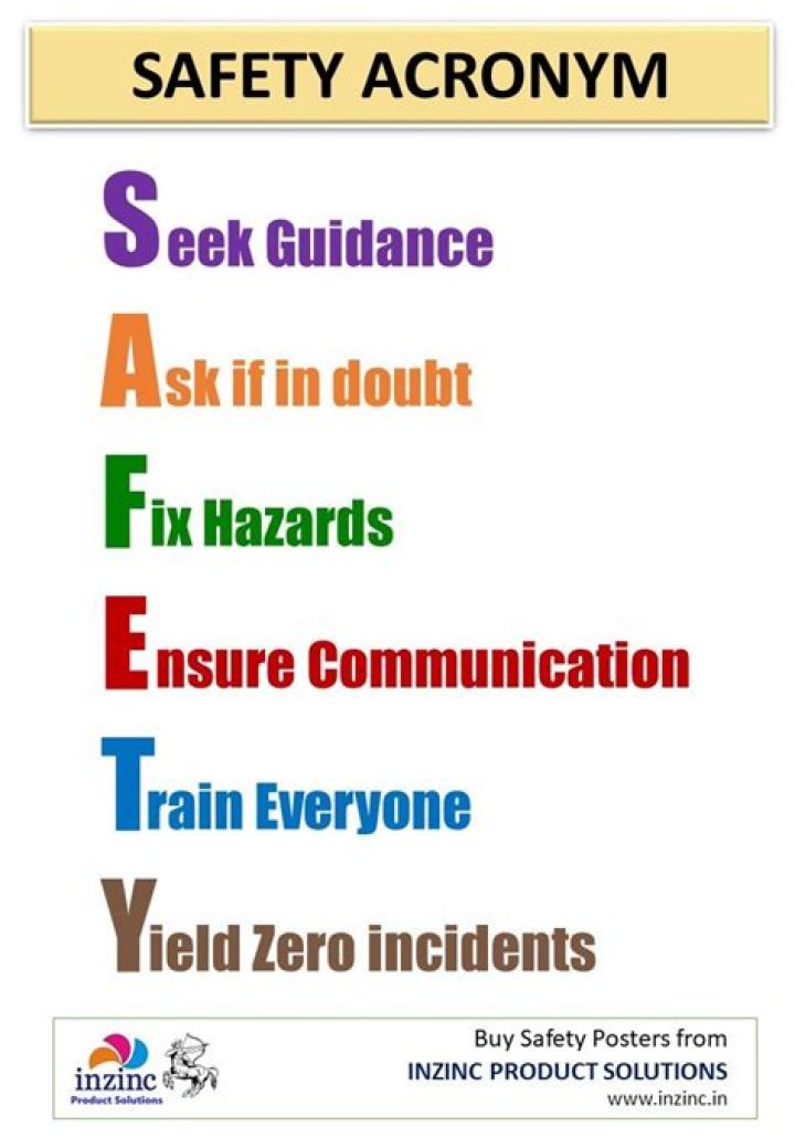 What do you mean the word safety first?