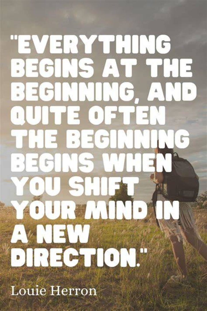 What do you say to a new beginning?