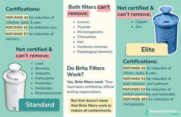 What does a Brita filter not remove?