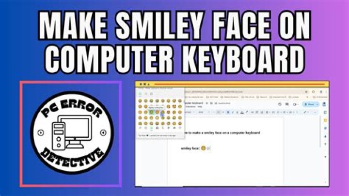 What does a smiley face mean on a keyboard?