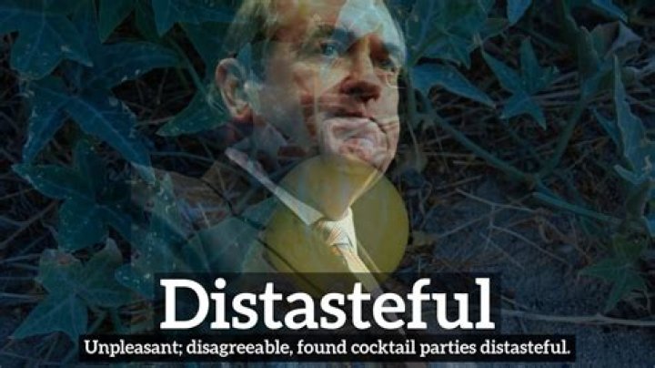 What does distasteful mean?