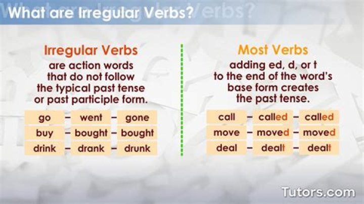 What does irregular mean?