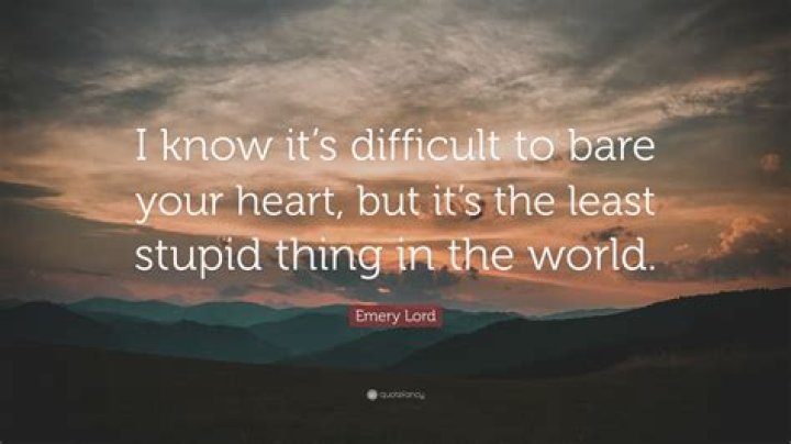 What does it mean to bare your heart?