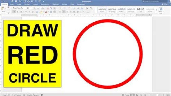 What does it mean to circle a word?