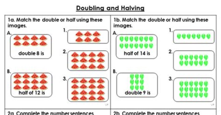 What does it mean to double and halve?