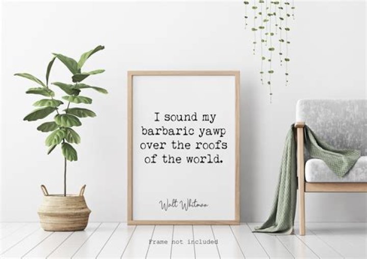 What does it mean to sound my barbaric yawp?