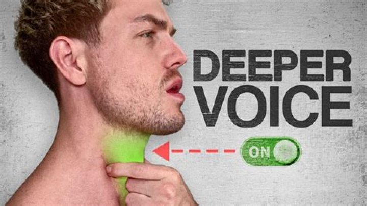 What does it mean when a guy deepens his voice when talking to you?