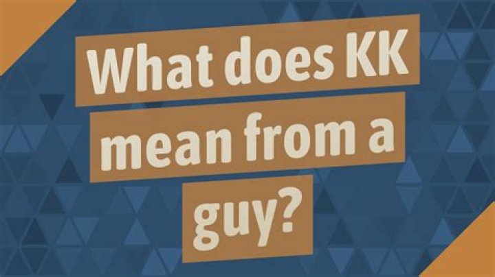 What does KK mean in Brazil?