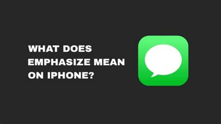 What does most emphasize mean?