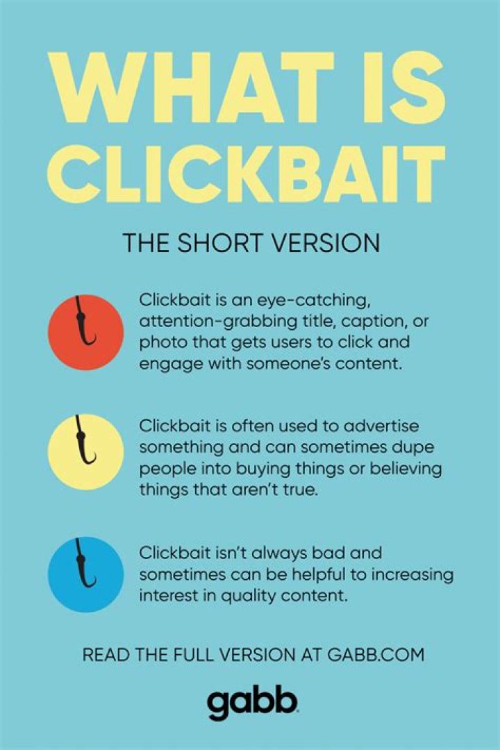 What does not clickbait mean?