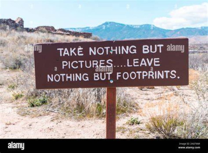 What does take nothing but pictures mean?