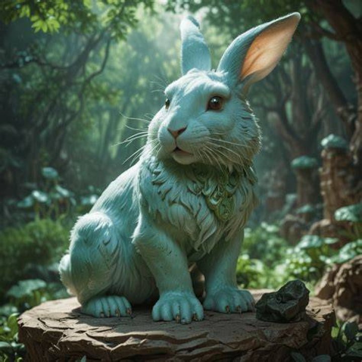 What does the jade rabbit represent?