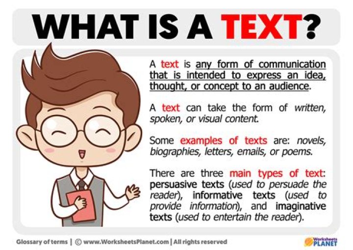 What does the text word mean?
