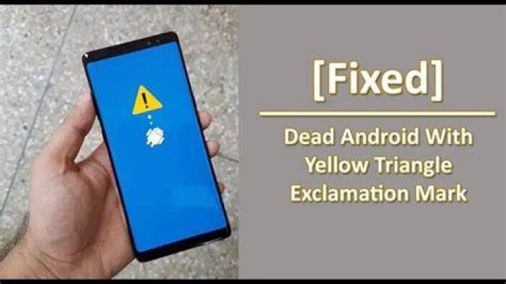 What does yellow triangle mean on Android?