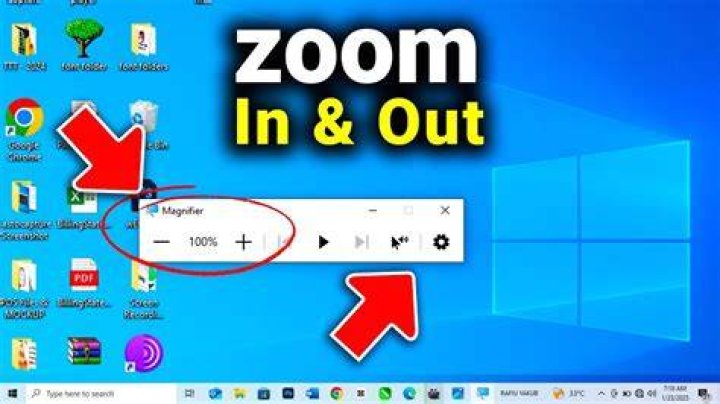 What does zoom in zoom out mean?