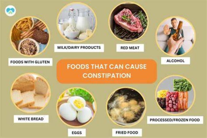 What foods cause constipation in elderly?