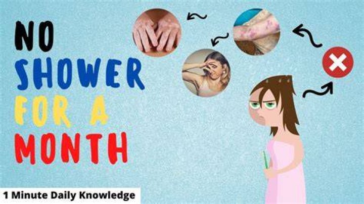 What happens if you don't shower for a month?
