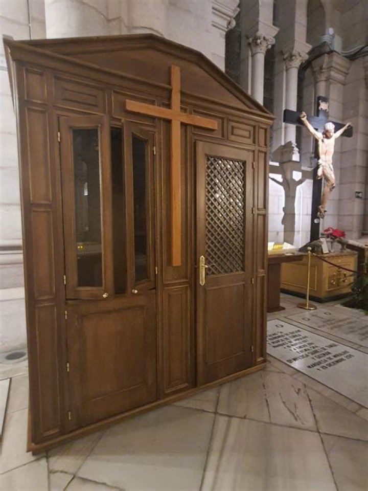 What happens in a confession box?