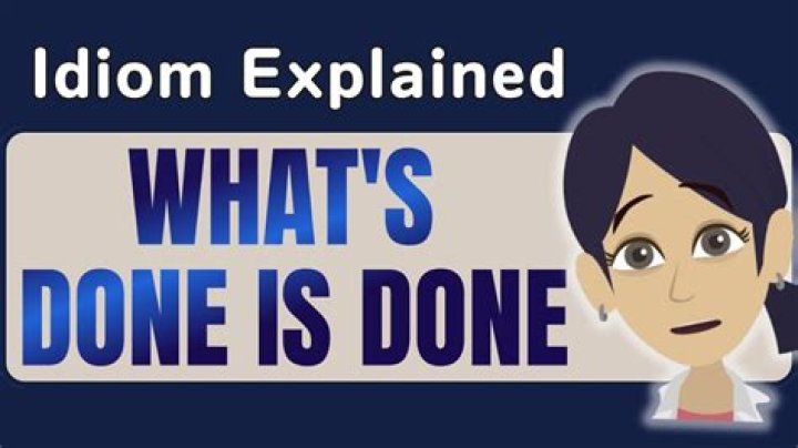 What have I done meaning?