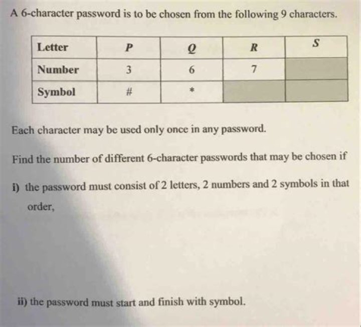What is a 6 character password?