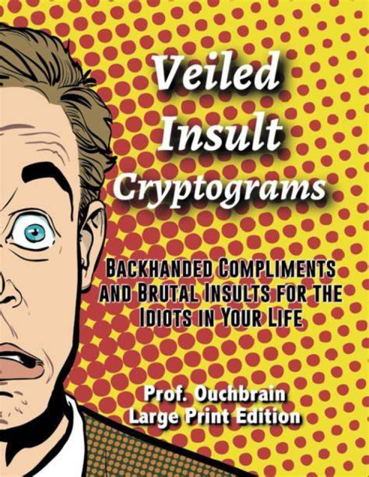 What is a backhanded insult?