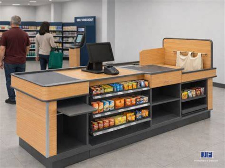 What is a checkout counter?